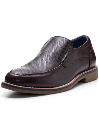Alpine Swiss Carter Mens Slip On Loafers Snakeskin Dress Shoes Leather Lined