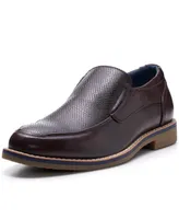 Alpine Swiss Carter Mens Slip On Loafers Snakeskin Dress Shoes Leather Lined