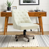 Modern Upholstered Tufted Armless Home Office Chair