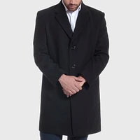 Alpine Swiss Luke Wool Mens Tailored 37" Walker Jacket Top Coat Car Overcoat