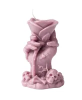 Skull Creative Equinox Flower Candle for Spooky Halloween Decoration