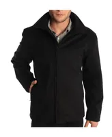 Alpine Swiss Grant Mens 28" Open Bottom Jacket Wool Blend Jd Bomber Zippered