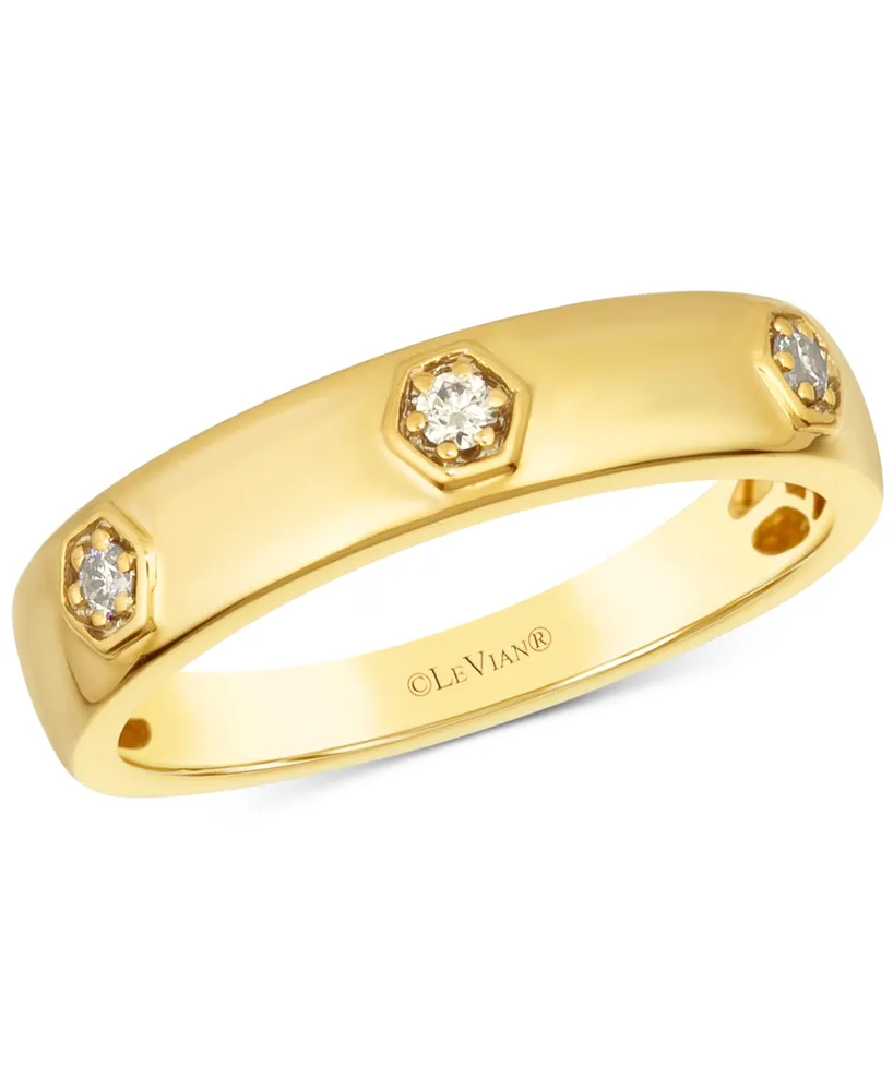 Le Vian Anywear Everywear Nude Diamond Polished Band (1/10 ct. t.w.) 14k Gold (Also Available Rose or White Gold)