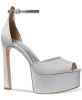 Michael Michael Kors Women's Martina Ankle-Strap Peep-Toe Pumps