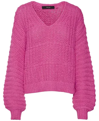 Vero Moda Women's Drop-Shoulder V-Neck Sweater