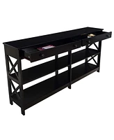 Convenience Concepts 60" Mdf Oxford 2 Drawer Console Table