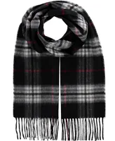 V. Fraas Men's Classic Plaid Cashmere Scarf