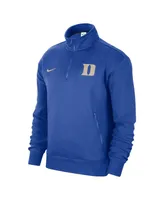 Men's Nike Royal Duke Blue Devils Campus Athletic Department Quarter-Zip Sweatshirt