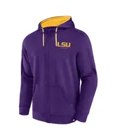 Men's Fanatics Purple Lsu Tigers Power Index Full-Zip Hoodie