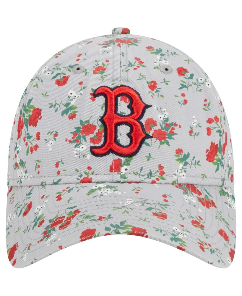 Women's New Era Gray Boston Red Sox Bouquet 9TWENTY Adjustable Hat