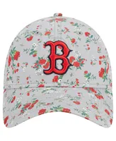 Women's New Era Gray Boston Red Sox Bouquet 9TWENTY Adjustable Hat