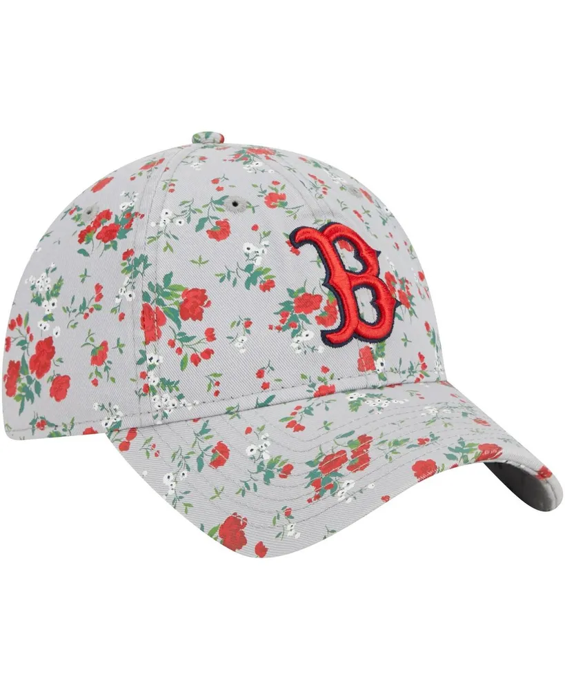 Women's New Era Gray Boston Red Sox Bouquet 9TWENTY Adjustable Hat