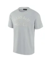 Men's and Women's Fanatics Signature Gray Texas A&M Aggies Super Soft Short Sleeve T-shirt