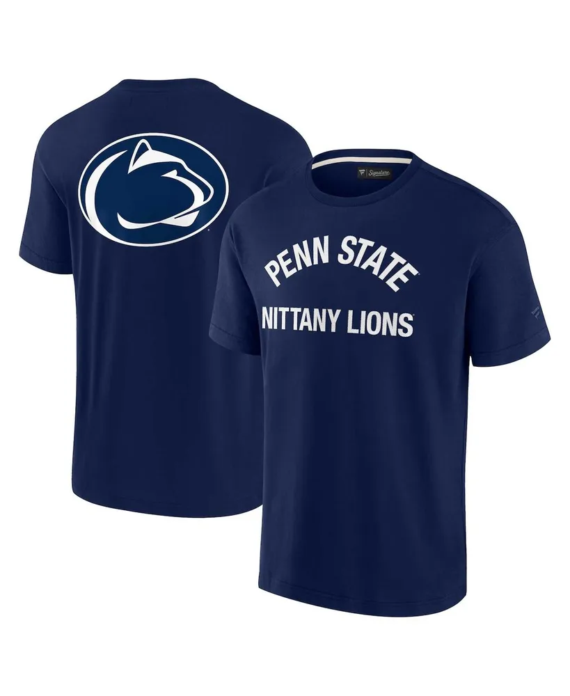 Men's and Women's Fanatics Signature Navy Penn State Nittany Lions Super Soft Short Sleeve T-shirt