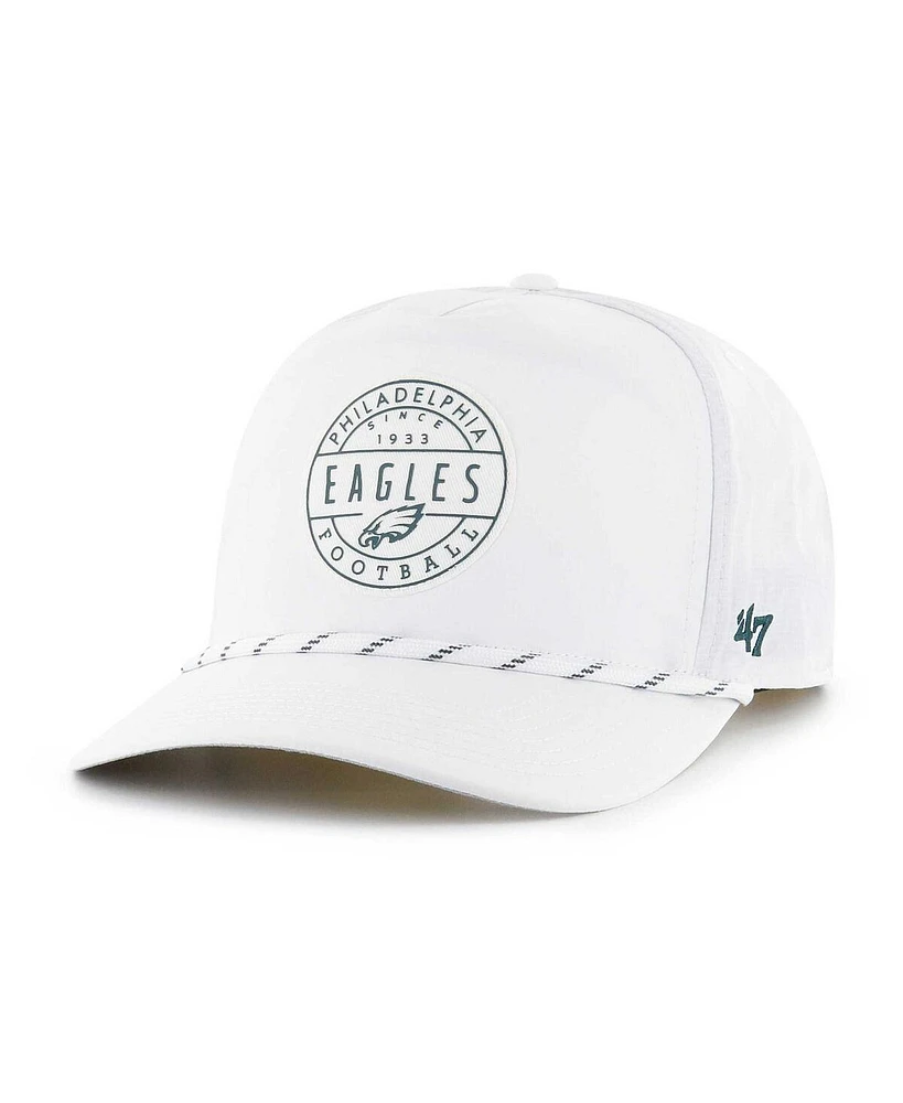 Men's '47 Brand White Philadelphia Eagles Surburbia Hitch Adjustable Hat