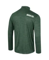 Men's Colosseum Green Michigan State Spartans Wright Quarter-Zip Windshirt