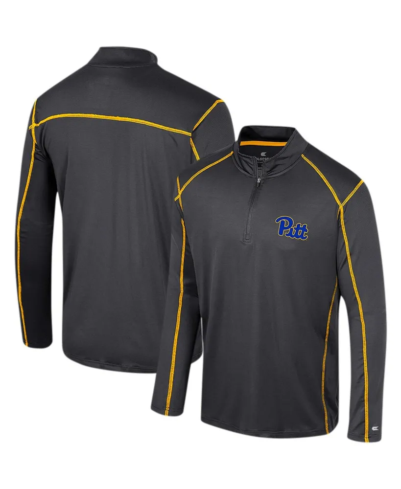 Men's Colosseum Charcoal Pitt Panthers Cameron Quarter-Zip Windshirt