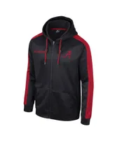 Men's Colosseum Black Alabama Crimson Tide Reese Full-Zip Hoodie