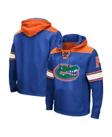 Men's Colosseum Royal Florida Gators Big and Tall Hockey Lace-Up Pullover Hoodie