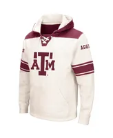 Men's Colosseum Cream Texas A&M Aggies 2.0 Lace-Up Hoodie