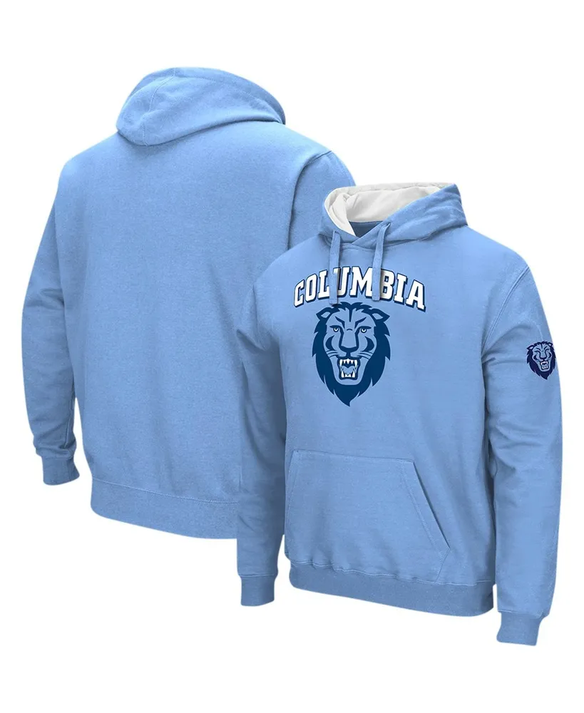 Men's Colosseum Light Blue Columbia University Sunrise Pullover Hoodie