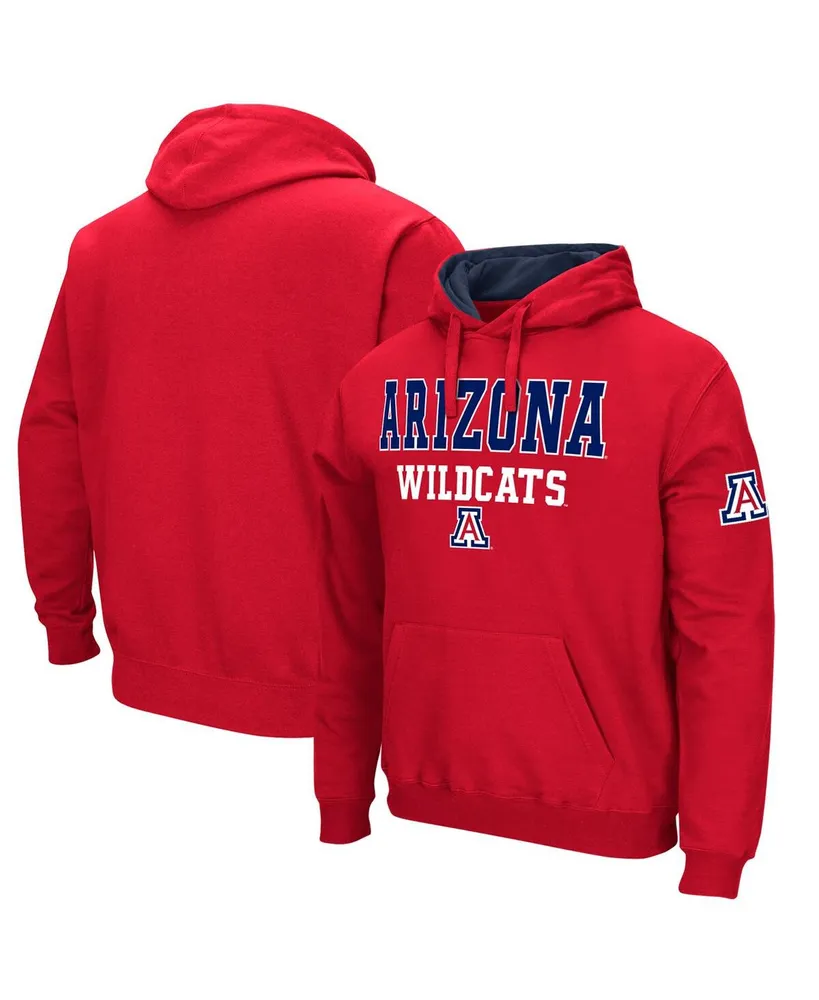 Men's Colosseum Red Arizona Wildcats Sunrise Pullover Hoodie