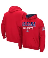 Men's Colosseum Red Arizona Wildcats Sunrise Pullover Hoodie