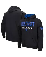 Men's Colosseum Black Kentucky Wildcats Sunrise Pullover Hoodie