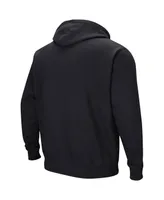 Men's Colosseum Black Arkansas Razorbacks Double Arch Pullover Hoodie