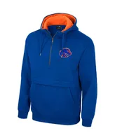 Men's Colosseum Royal Boise State Broncos Half-Zip Hoodie