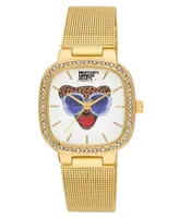 Kendra Dandy Women's Quartz Bouffants and Broken Hearts Gold-Tone Mesh Alloy Watch 32mm