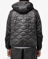 X-Ray Men's Quilted Jacket with Hood