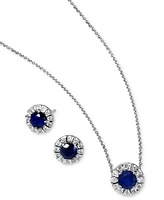 Effy Tanzanite (9/10 ct. t.w.) & Diamond (1/3 Stud Earrings 14k White Gold (Also available Ruby, Emerald Sapphire)