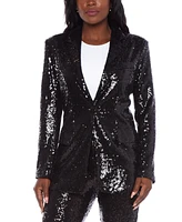 Alex & Sophia Juniors' Sequined Blazer