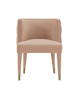 Manhattan Comfort Maya 24.02" Wide Tufted Velvet Upholstered Dining Chair