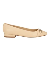 Calvin Klein Women's Crystil Tailored Ballet Flat - Light Natural