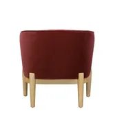 Lifestyle Solutions 30.7" Velvet Catriona Accent Chair