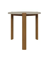 Manhattan Comfort Gales 18.11" Medium Density Fiberboard Mid-Century Modern Triangle End Table