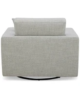 Closeout! Vasher 42" Fabric Swivel Chair, Created for Macy's