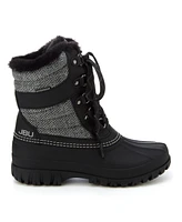 Jbu Women's Casey Water Resistance Lace Up Duck Boot