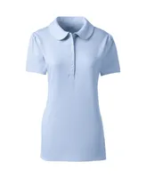 Lands' End Women's School Uniform Short Sleeve Peter Pan Collar Polo Shirt