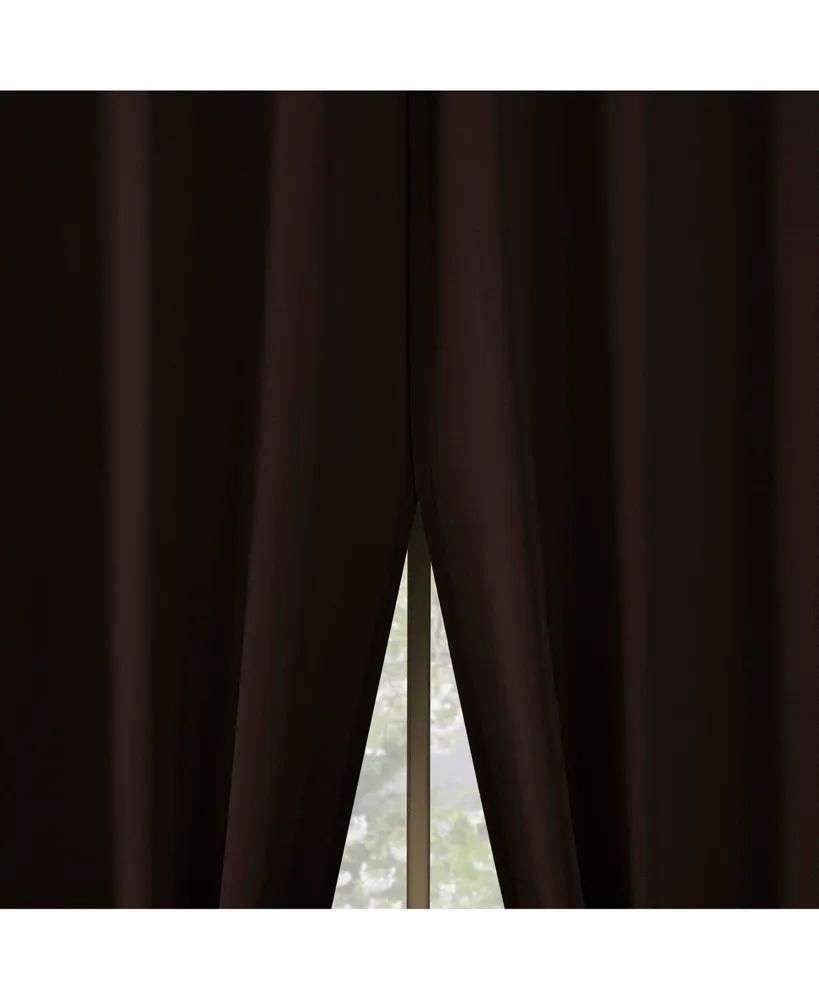 Brandon Magnetic Closure Room Darkening Grommet Curtain Panel Pair
