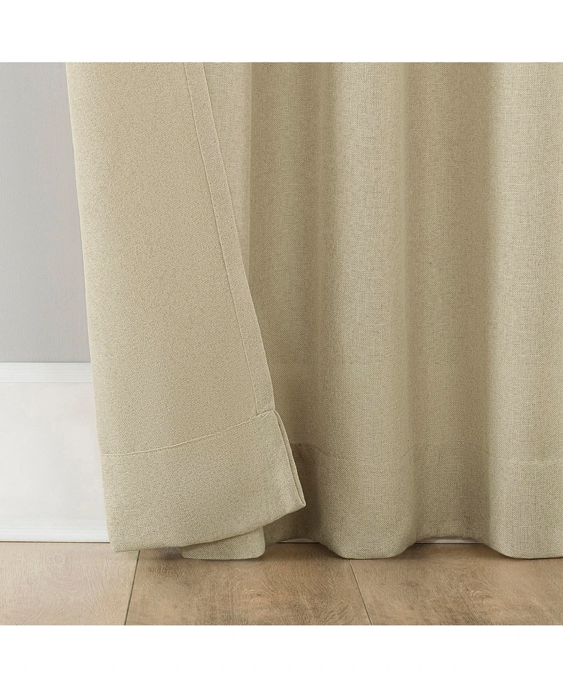 Hathaway Twist Tab Semi-Sheer Tab Top Curtain Panel