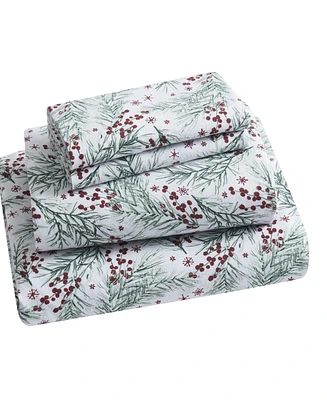 Tahari Home Pine 100% Cotton Flannel 3-Pc. Sheet Set, Twin
