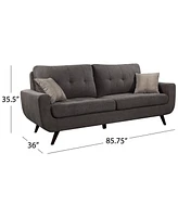 Paige 85.8" Stain-Resistant Fabric Sofa