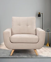 Paige 40.5" Stain-Resistant Fabric Armchair