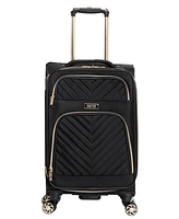 Chelsea Softside Chevron Expandable 2pc 20" Carry-On Luggage + Matching 15" Laptop Tote Set