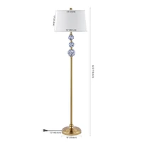 Jonathan Y Tavira Classic Midcentury Iron Led Floor Lamp