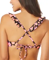 Salt + Cove Juniors' Ruffle-Trim Underwire Push-Up Bikini Top, Created for Macy's