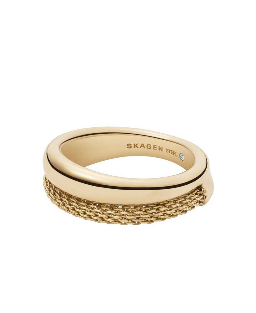 Skagen Women's Merete Gold-Tone Stainless Steel Stack Ring